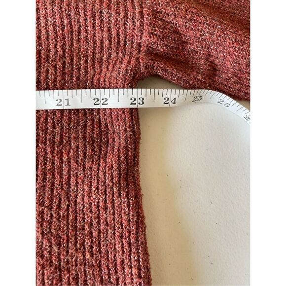 S1 Olive + Oak 2 Tone Terracotta Cowl Neck Sweater Size Small - Picture 5 of 6